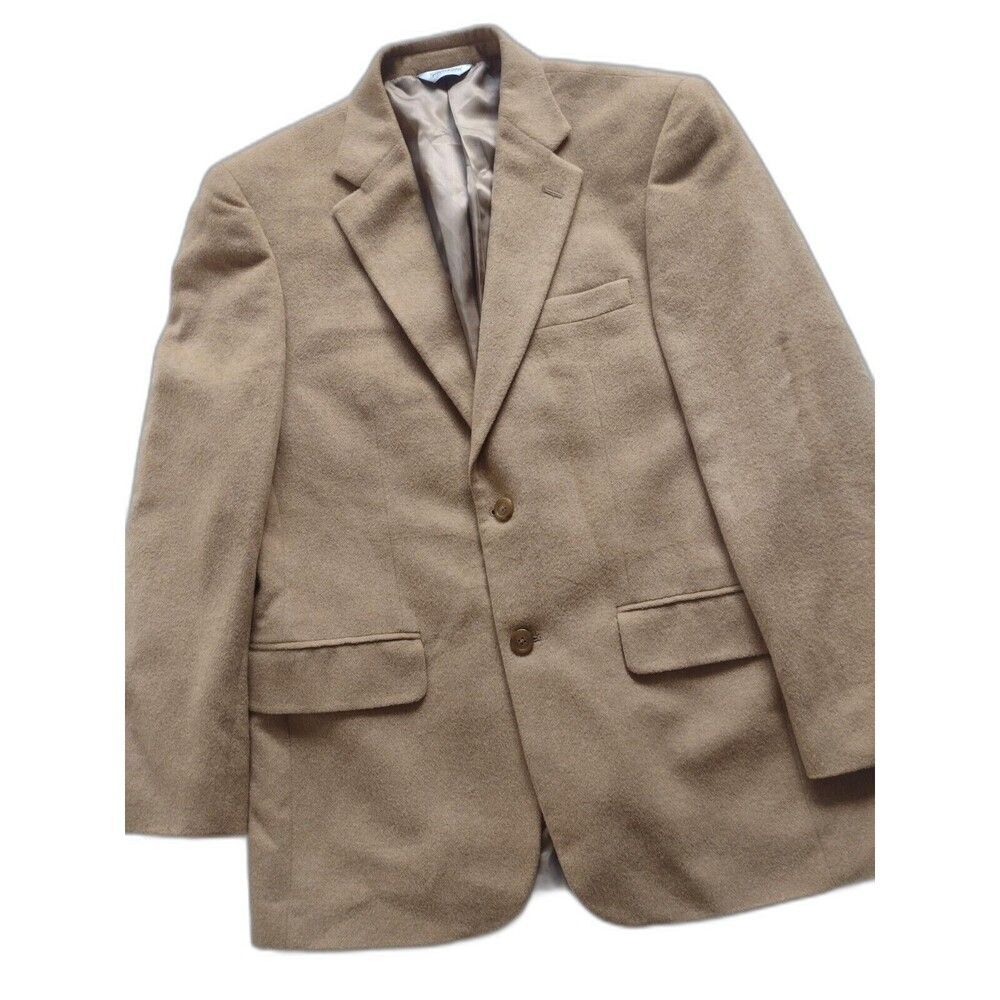 Joseph & Feiss 100% Camel Hair Blazer Sport Coat Jacket Soft Size 39R Career